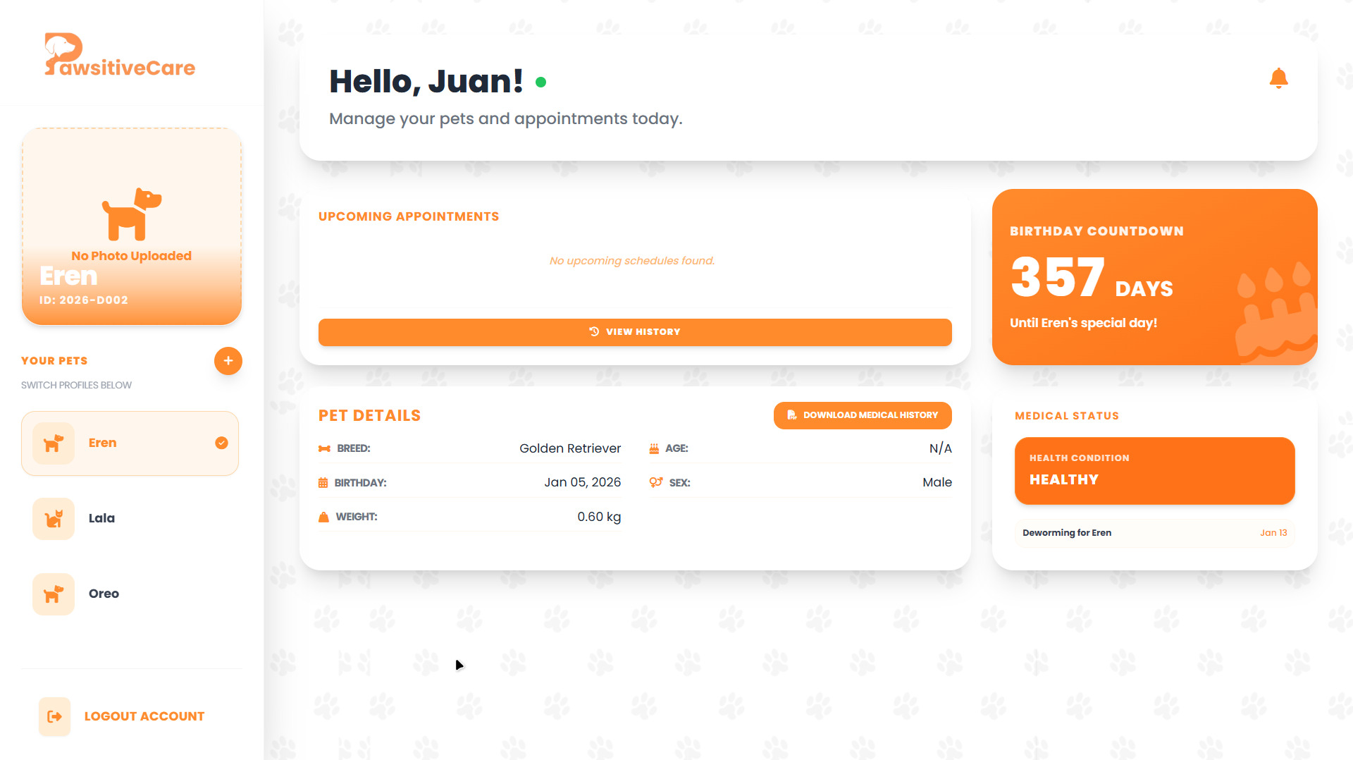 Client Dashboard