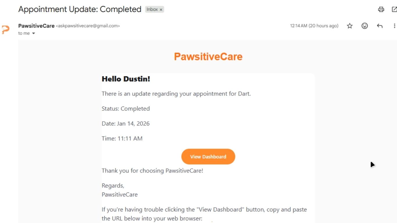 Appointment Completed